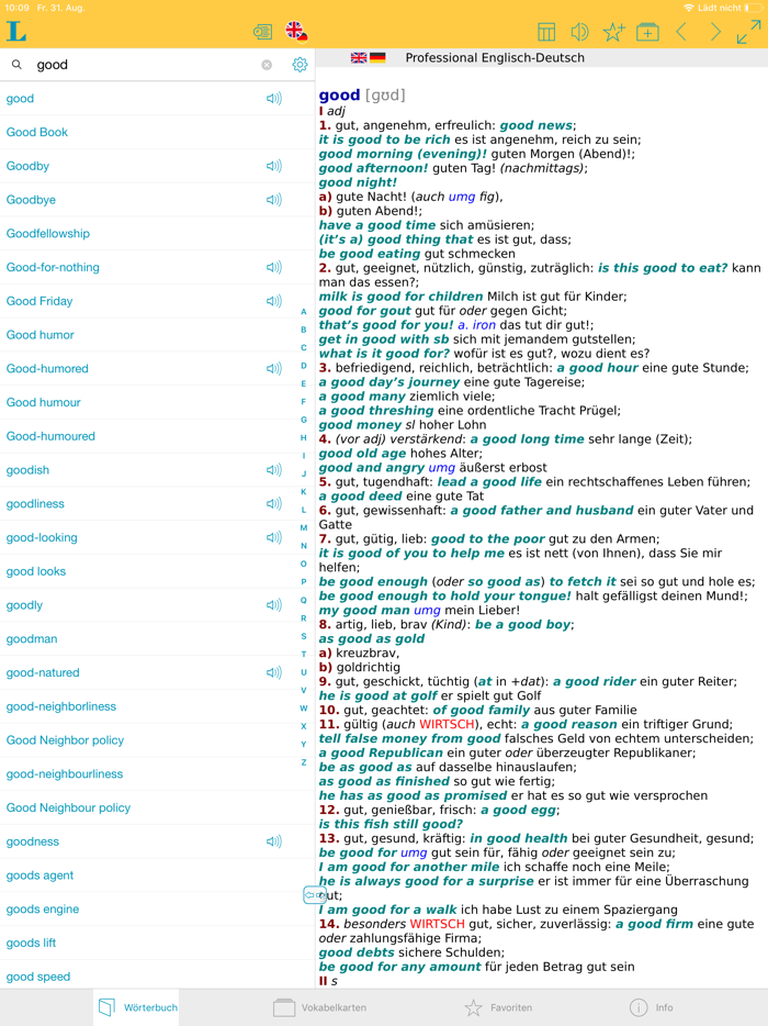 German English XL Dictionary