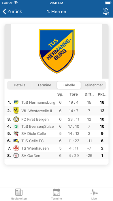 TuS Hermannsburg Screenshot
