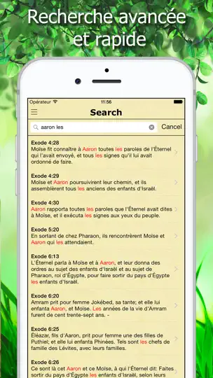 Capture d'écran de La Bible Traduction Par Segond sur iPhone 4
