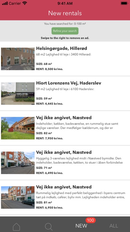 Housing for rent in Denmark