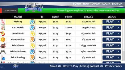 Skill Master Championships Screenshot