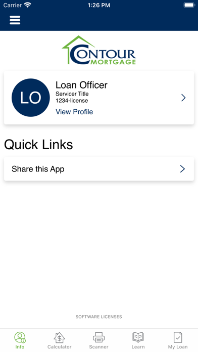 Contour Mortgage Connect Screenshot
