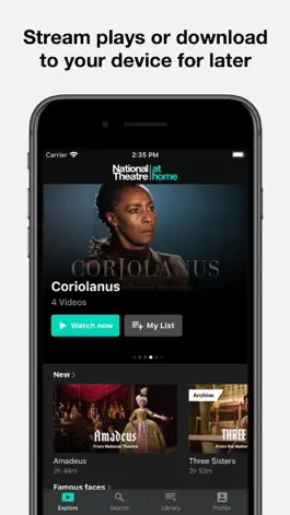 Game screenshot National Theatre at Home apk