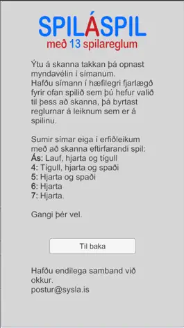 Game screenshot Spil á Spil - Reglur apk