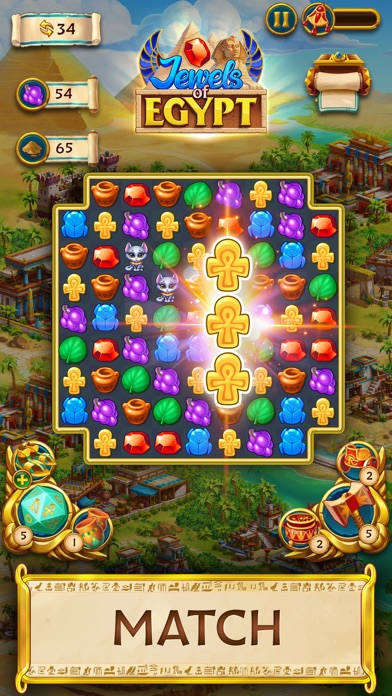 Jewels of Egypt: Match 3 Games free Crystals hack