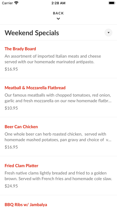 Lorenzo's Italian Restaurant Screenshot