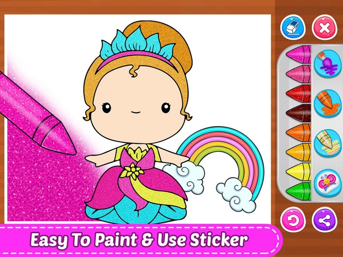 Glitter Coloring Art