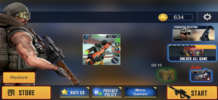 FPS Commando Action Shooting