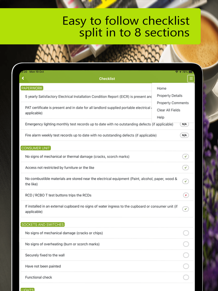 Landlords Electrical Checklist