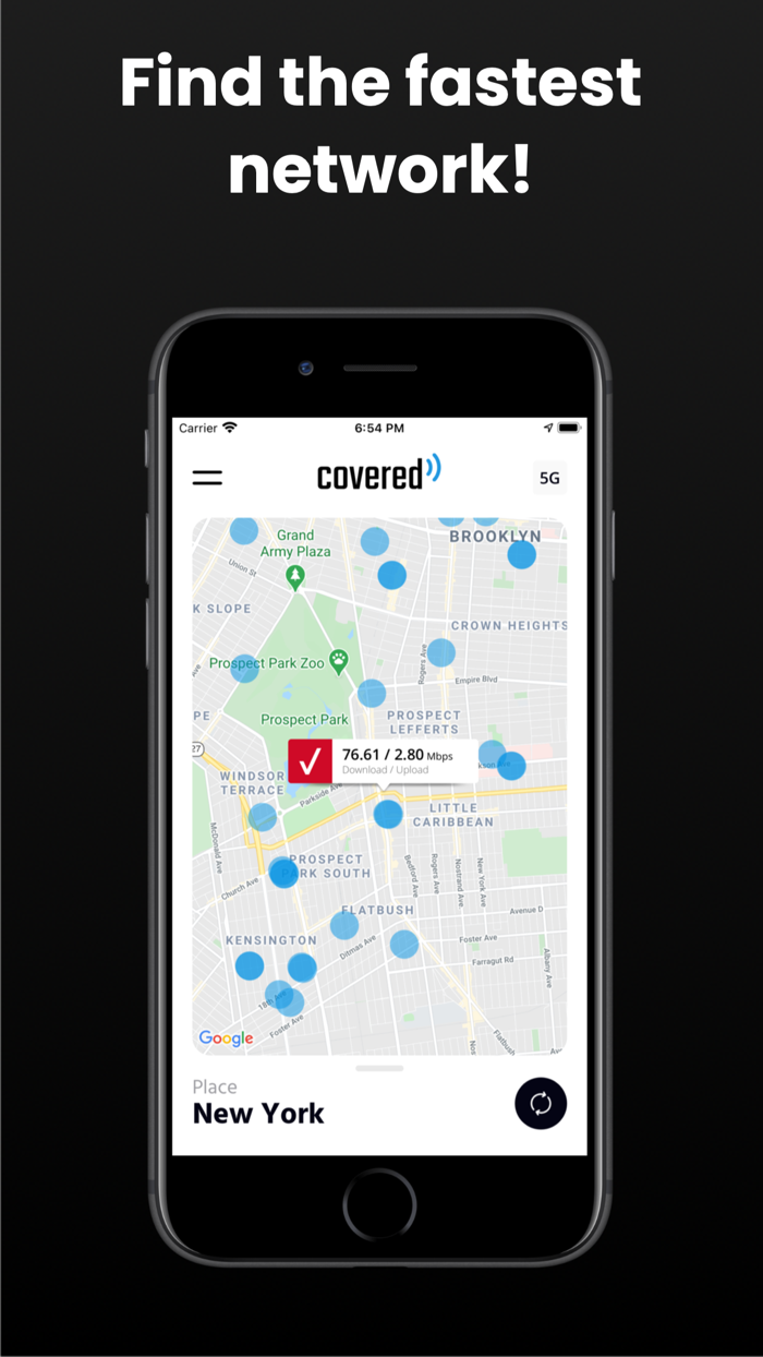 Covered - 5G 4G LTE coverage