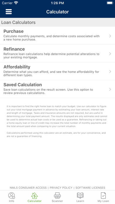 Contour Mortgage Connect Screenshot