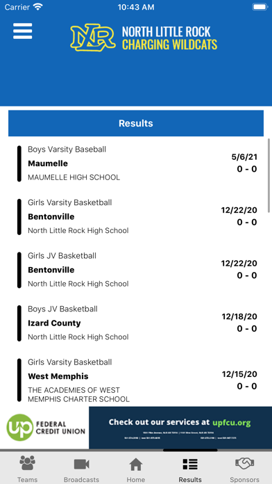 NLR Athletics Screenshot