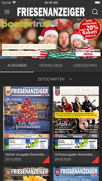 Friesenanzeiger Screenshot