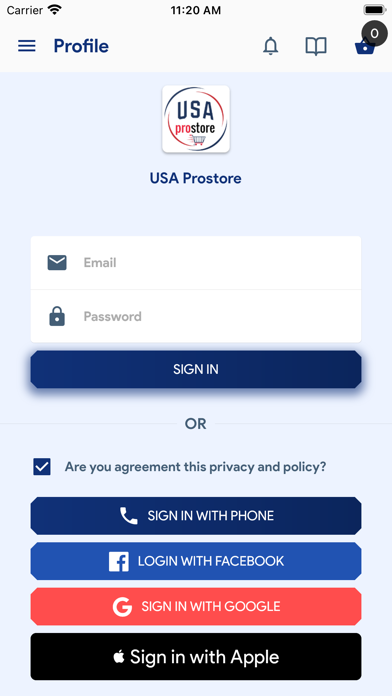USAPROSTORE Screenshot