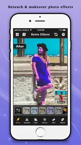 Game screenshot Retro Filters Photo Editor apk