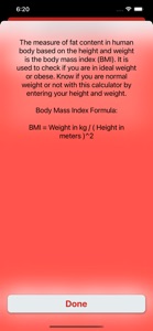 Health Calculator screenshot #4 for iPhone