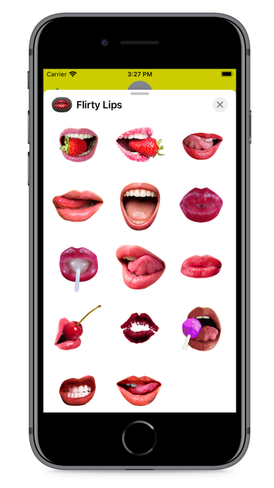 Hot Flirty Lips Stickers Screenshot