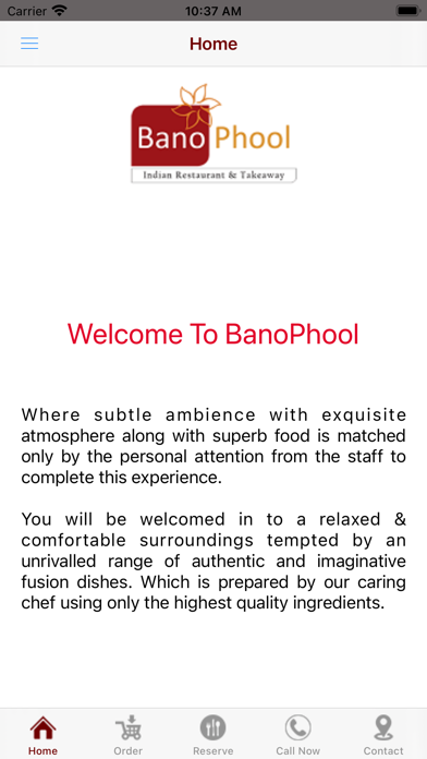 BanoPhool Restaurant Screenshot