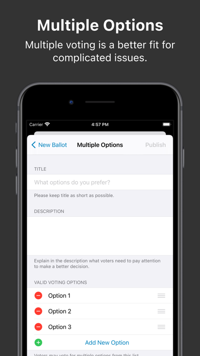 VoteMeApp Screenshot