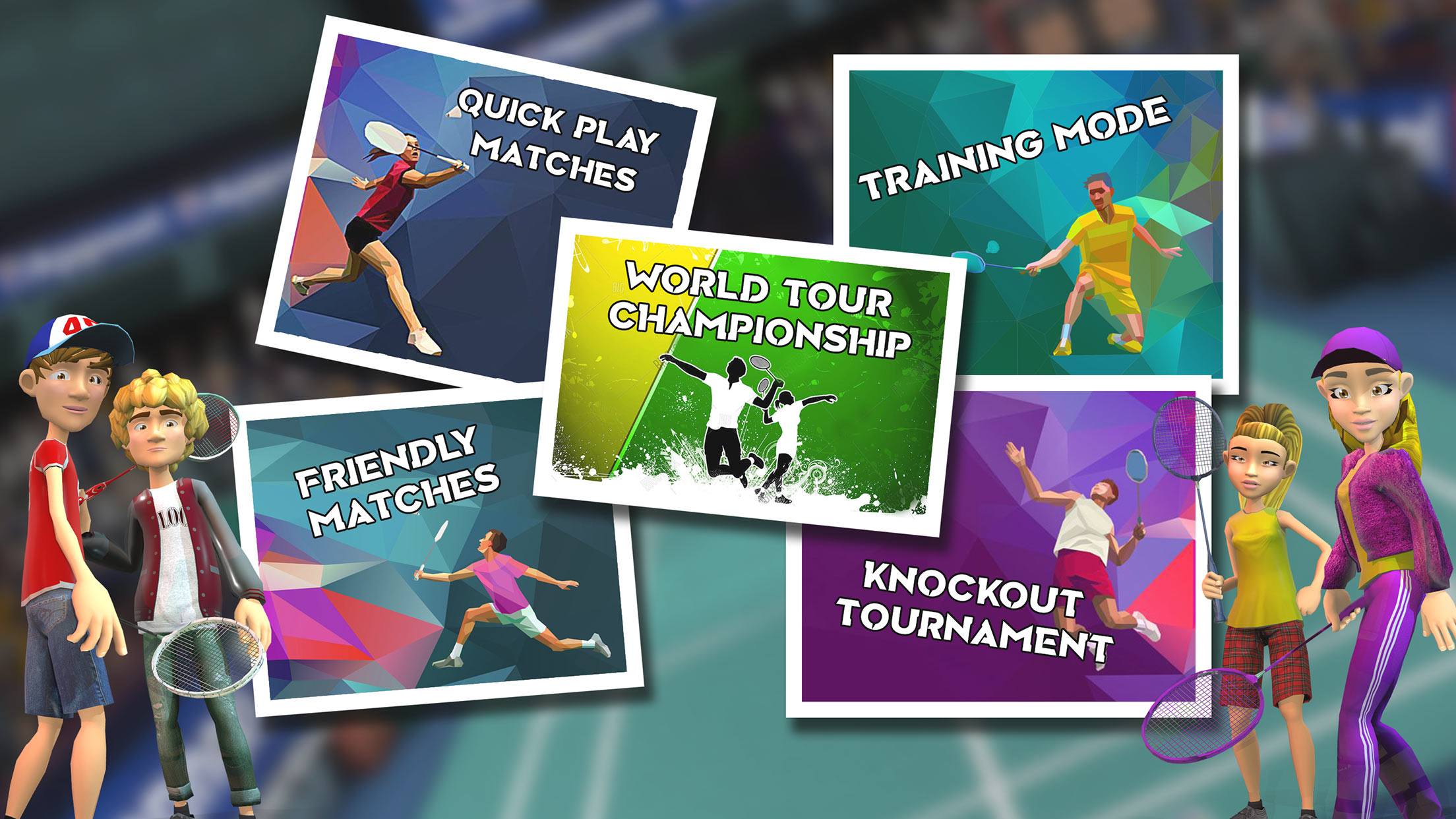 Badminton 3D League Sports