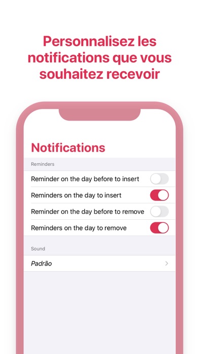 Screenshot #3 pour Contraceptive Ring Reminder +