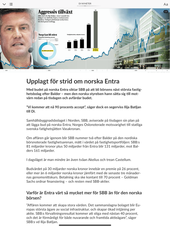 Di e-tidning iPad screenshot 4 - News app