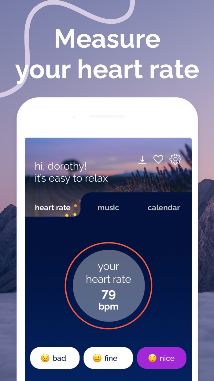 Pulse Rate. Relax for you.