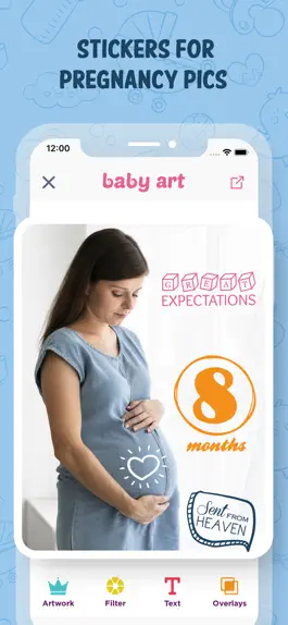 Game screenshot Baby Art-Baby Monthly Pictures apk
