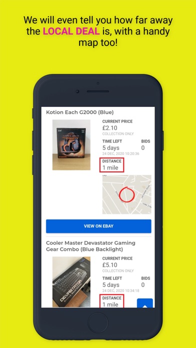 bidkit local ebay deals finder Screenshot