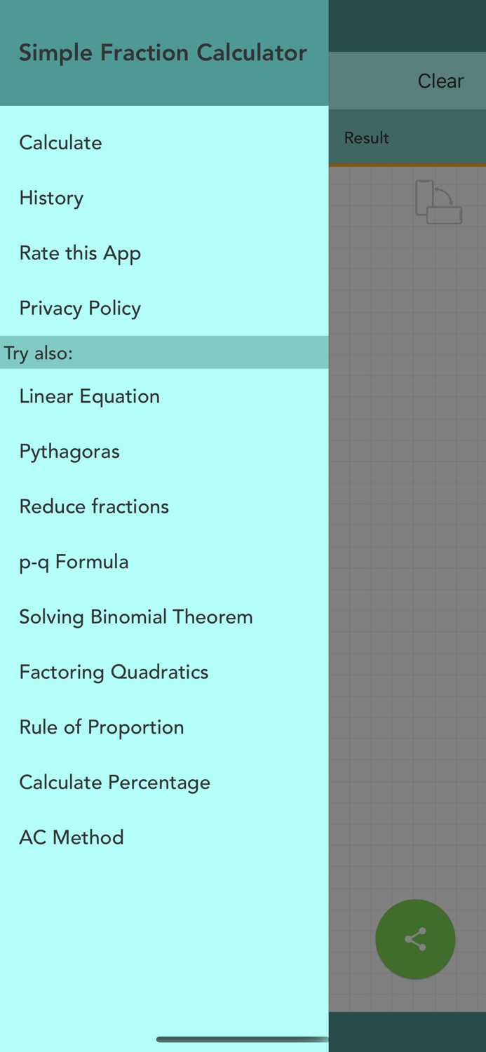 Simple Fraction Calculator