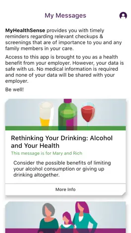 Game screenshot My Health Sense apk
