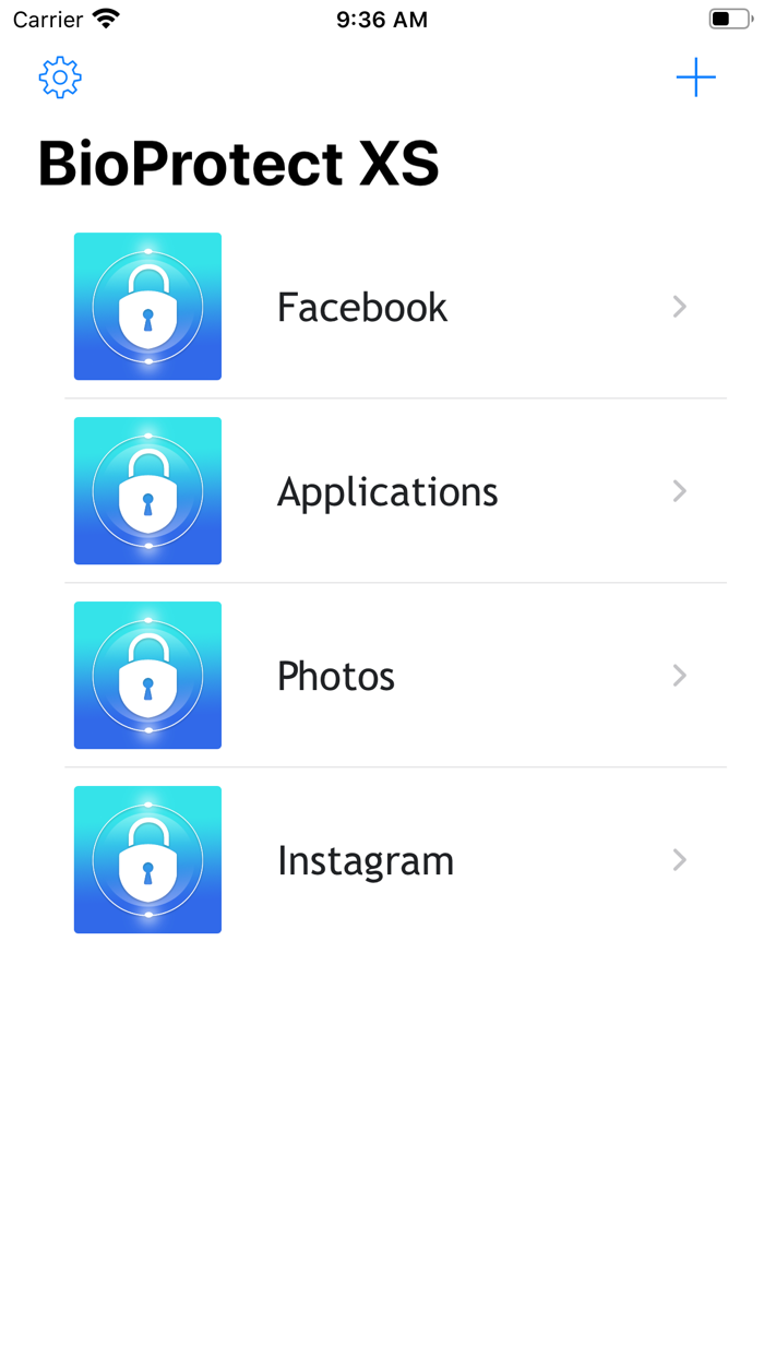 BioProtect XS - AppLocker