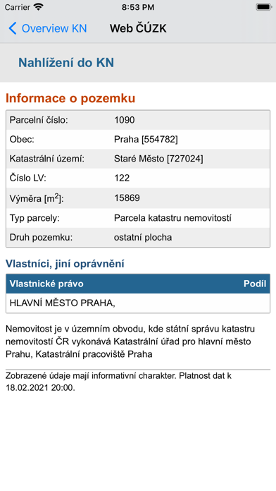 iPozemky Screenshot