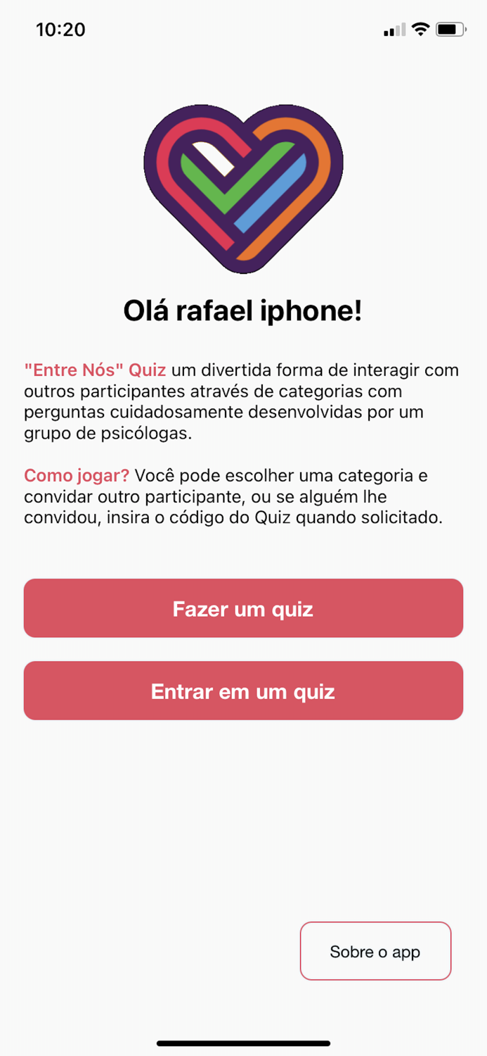Entre Nós - Quiz para casais