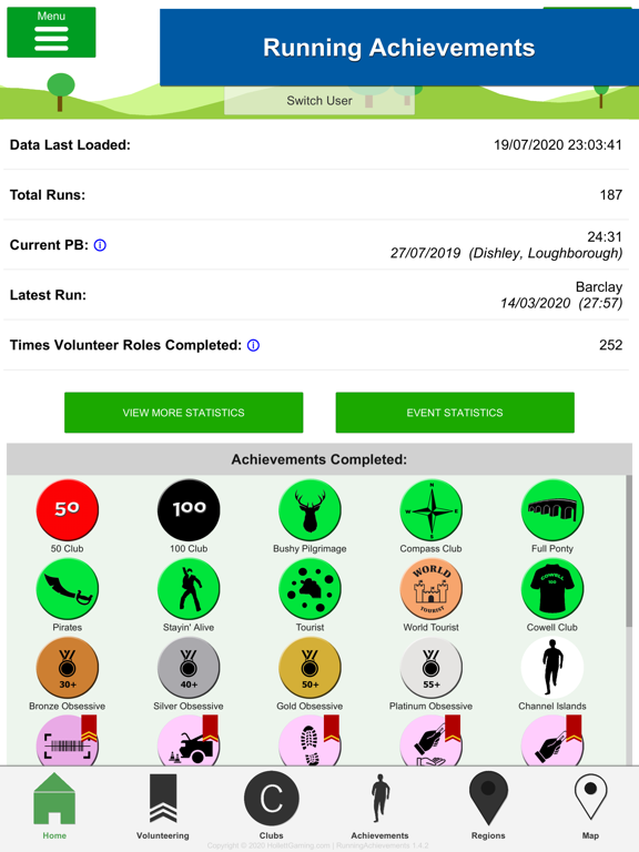 Screenshot #4 pour Running Achievements (Smadges)