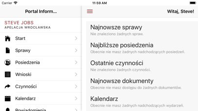 Portal Informacyjny Sądów Screenshot