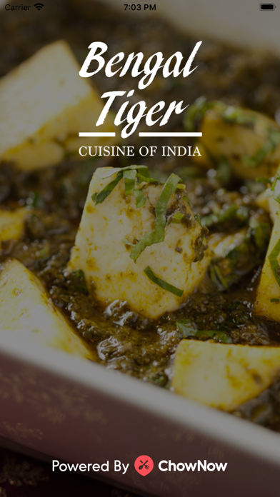 Bengal Tiger Indian Restaurant Screenshot