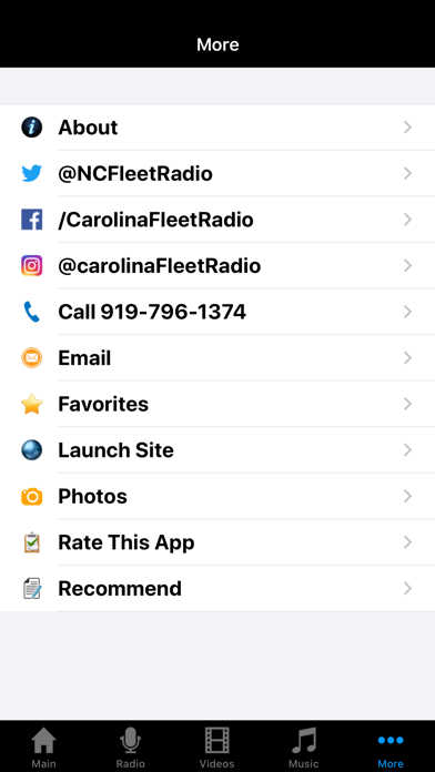 Carolina Fleet Radio Screenshot