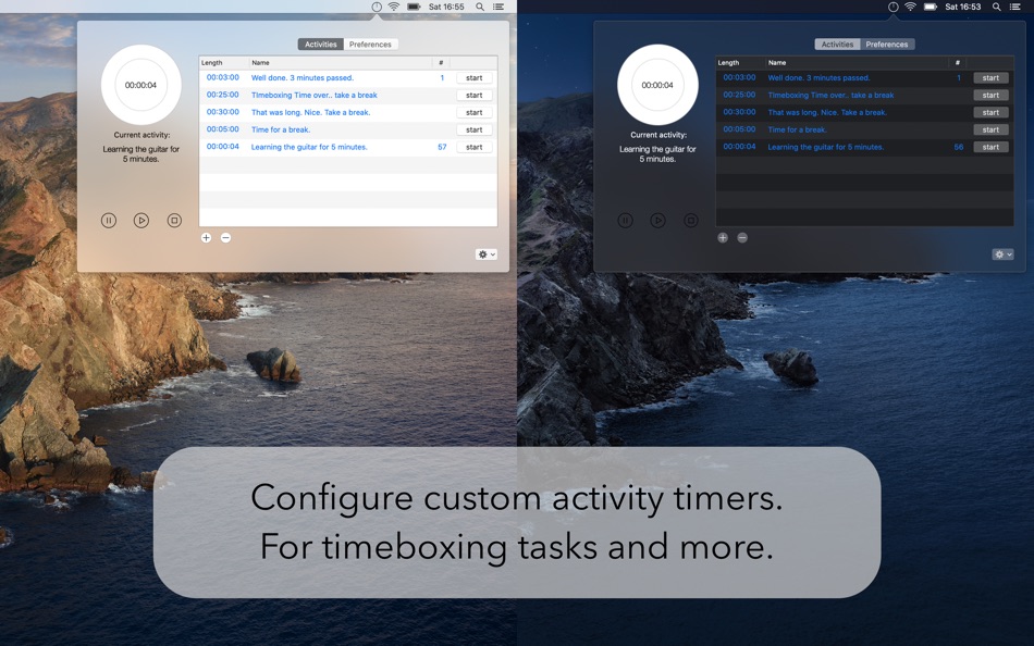 #2. Activity Timer (macOS) بواسطة: DANIEL BRUEGGE