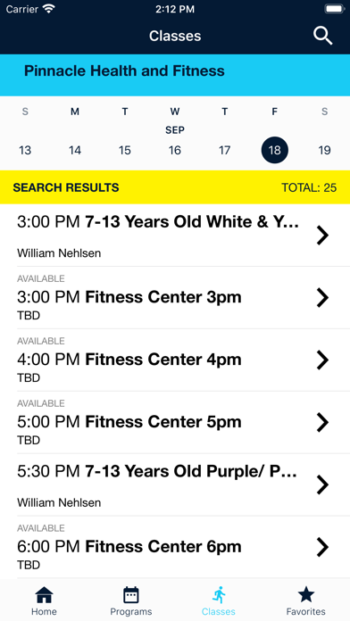 Pinnacle Health & Fitness New Screenshot
