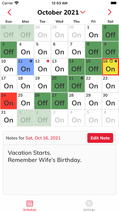 CopApp Shift Calendar Scheduleのおすすめ画像1