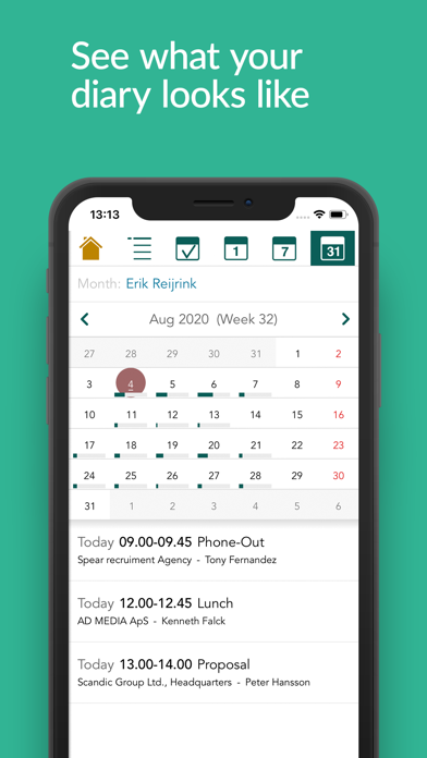 SuperOffice Mobile CRM Screenshot