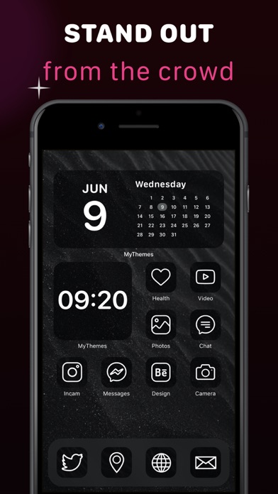 Widget Design app デザイン 時計 テーマのおすすめ画像8