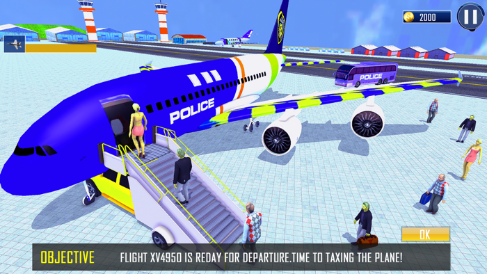 Robot Airplane Pilot Simulator