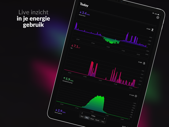 HomeWizard Energy iPad app afbeelding 1