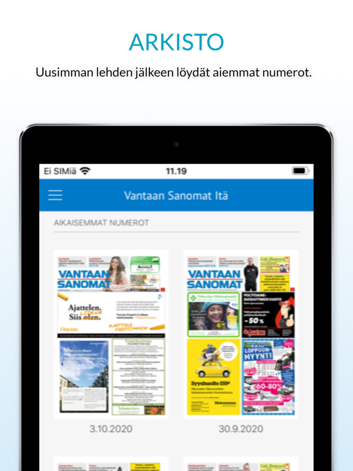 Vantaan Sanomat päivän lehti