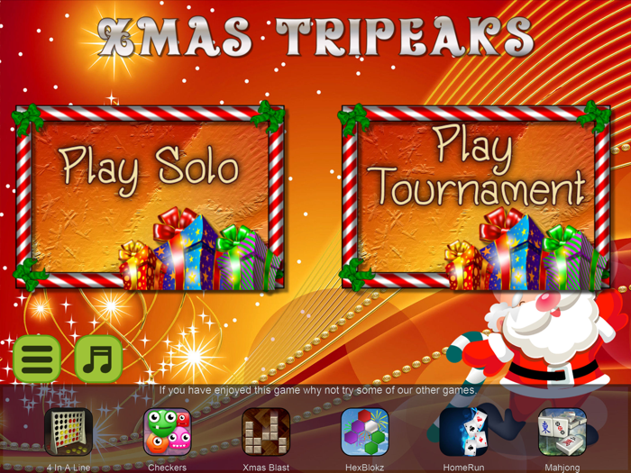 Xmas TriPeaks Card Solitaire