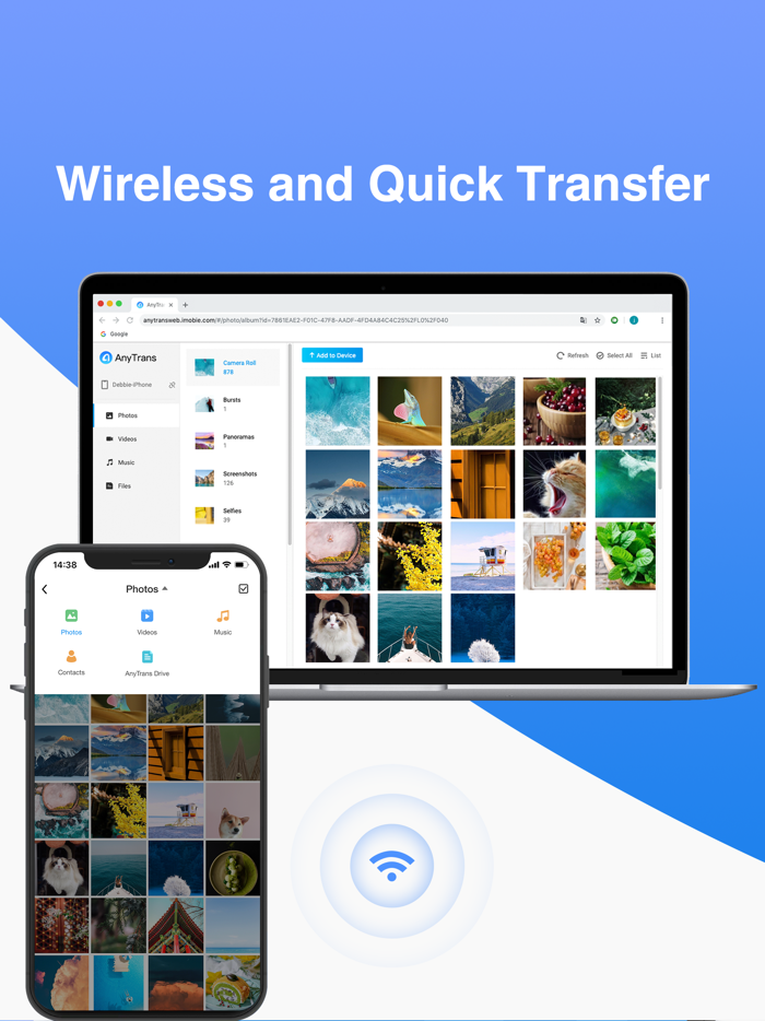 AnyTrans Send Files Anywhere