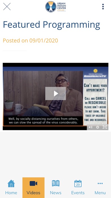 Urban Indian Center Salt Lake Screenshot