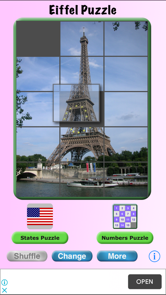 #1. Eiffel Puzzle (iOS) Podle: Daniel Rossler